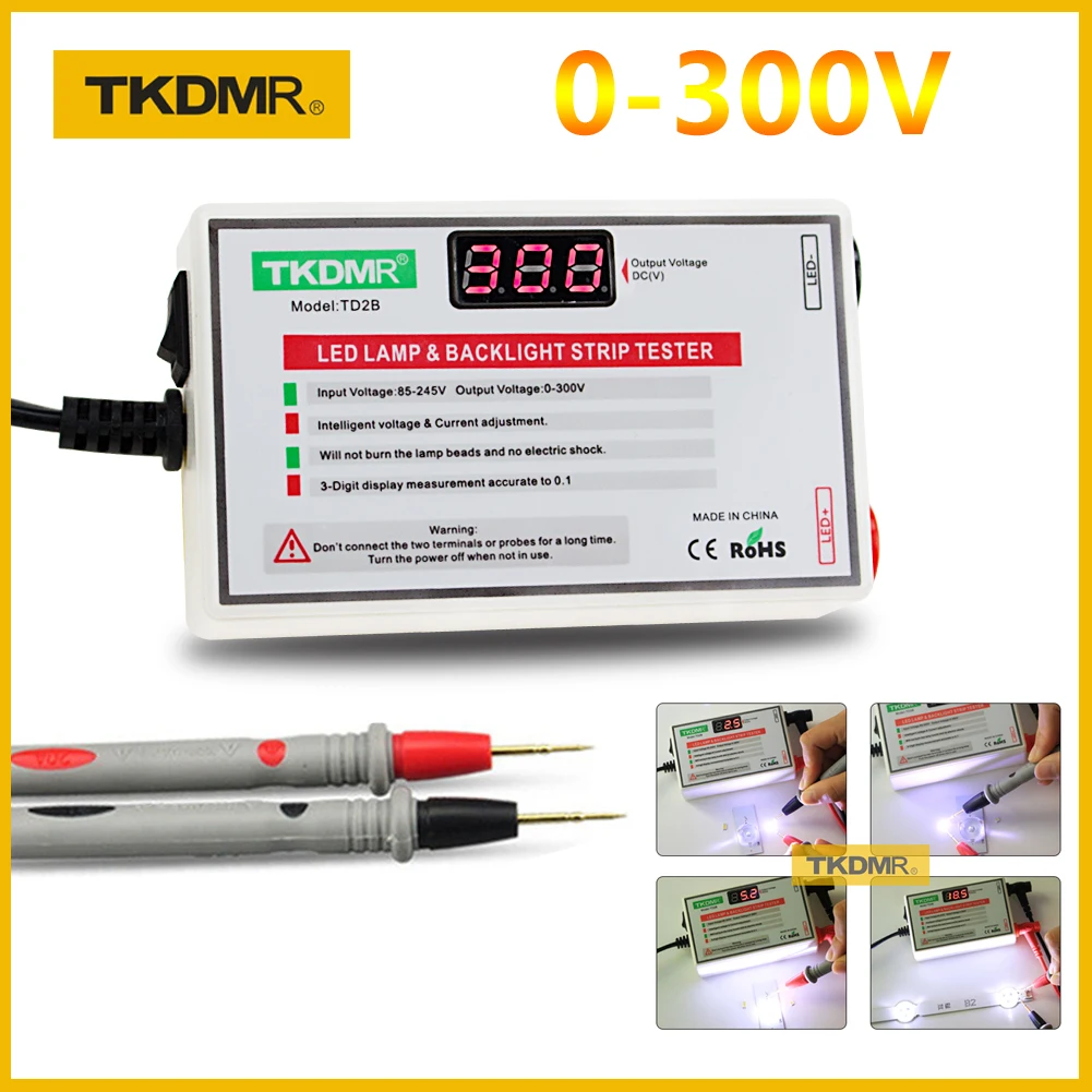 Tanio 2020 TKDMR nowy Tester LED 0-300V wyjście