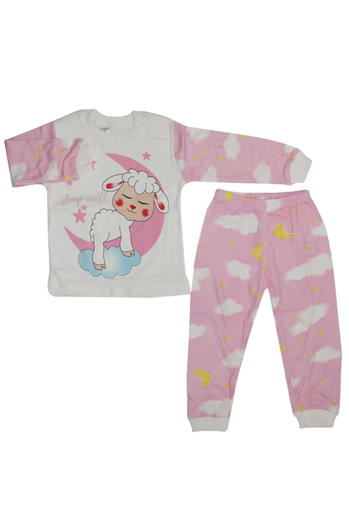 Sleepyhead Lamb Star Aylbag 2'Li Girl Pigiama Suit-Pink