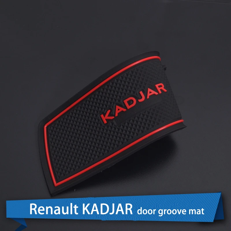 

Auto Car-Covers Door Groove Mat Cover Gate Slot Pad Sticker modification storage slot For Renault Kadjar 2015-2018 Accessories