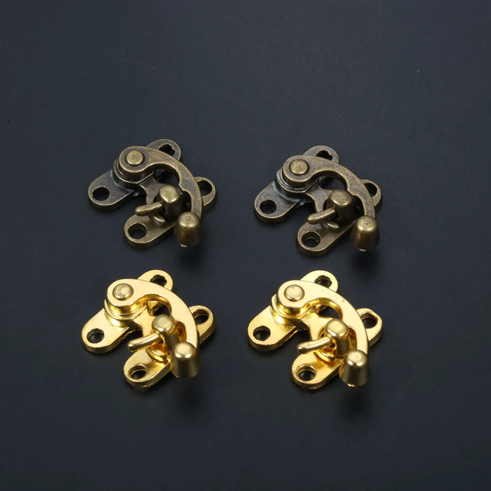 Latch Buckle Horn Hasp Padlock Clasp 2pc jewelry box hasps furniture hardware toggle latches