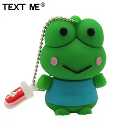 Король сарас мультфильм милый фигурка лягушки usb2.0 4ГБ 8ГБ 16ГБ 32ГБ 64ГБ накопитель USB флешка Творческий флешки