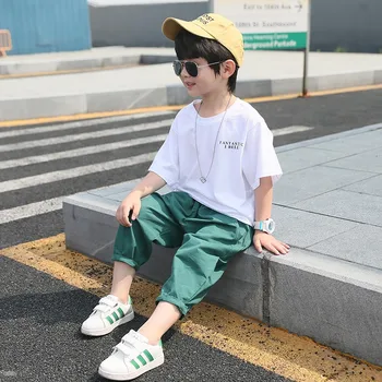 

Boys Clothes 2020 Summer New Baby Cotton Dinosaur Printing T Shirt + Shorts Suits Children Fashion Casual Sets Sports Suit Sets