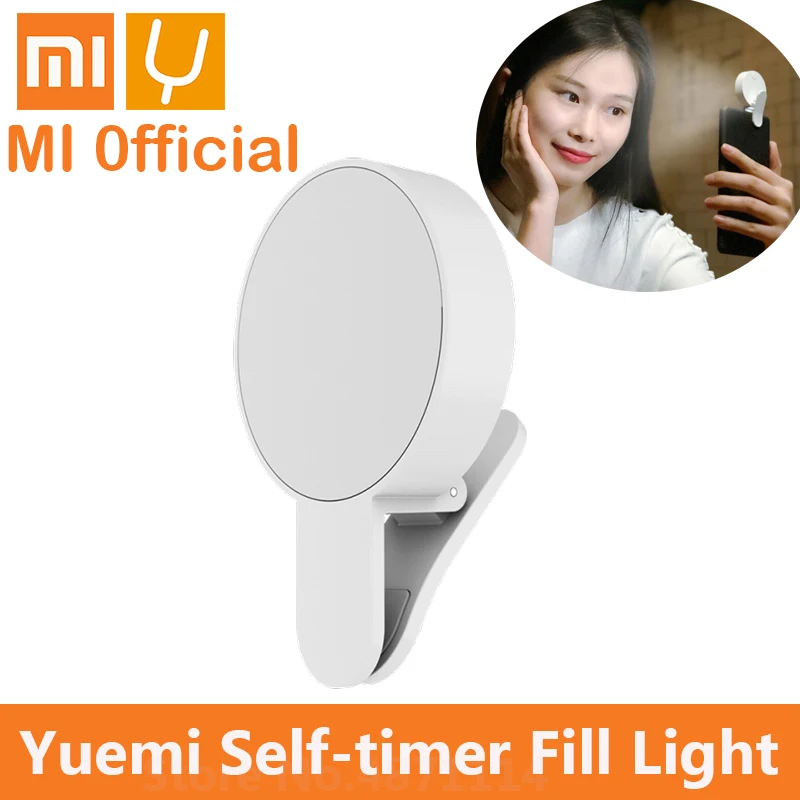 

Xiaomi Yuemi Self-timer Led Fill Light Three Adjustable Mode USB Charging Portable Light for Mobile Phone