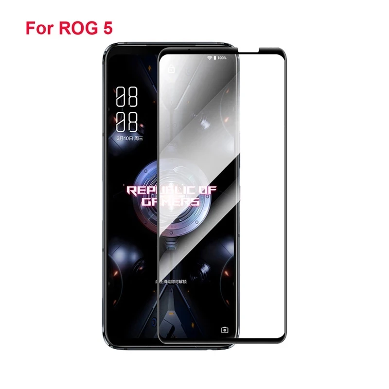 Display de vidrio contra asus Rog phone 5 3d full cover full glue negro 