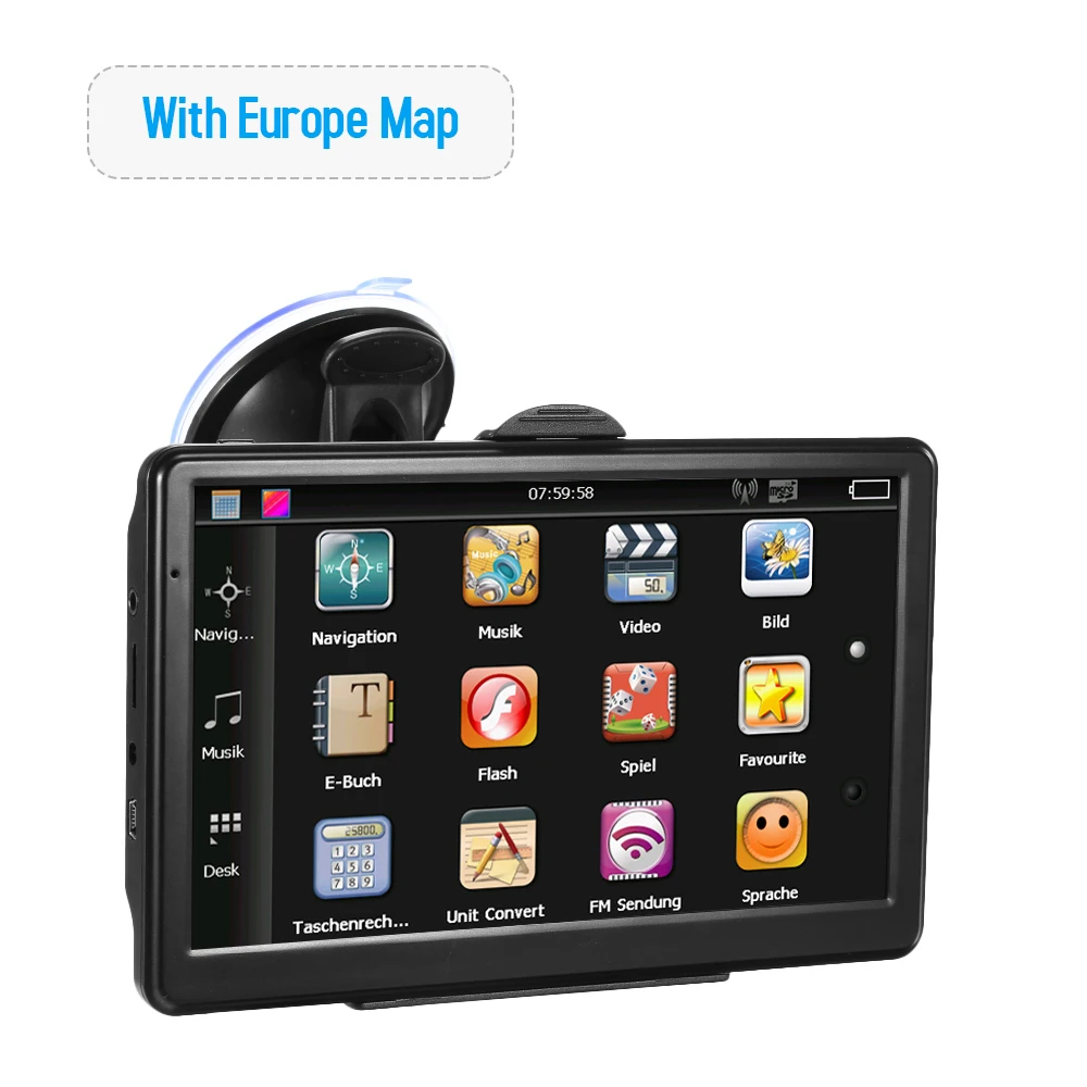Clearance 7" HD Touch Screen Car Stereo Radio Player Car Portable GPS Navigator GPS Navigation System 8GB 256MB With FM Transmitter Map 4 Clearance 7" HD Touch Screen Car Stereo Radio Player Car Portable GPS Navigator GPS Navigation System 8GB 256MB With FM Transmitter Map 4