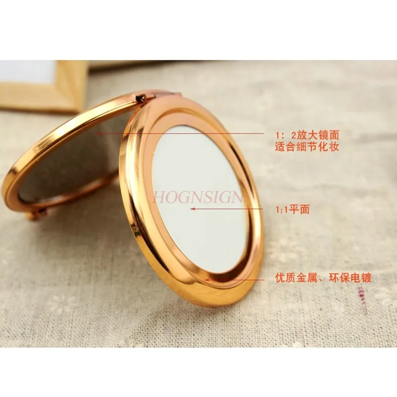 

small mirror Factory direct gift mirror bottom makeup mirror base personality metal makeup bottom