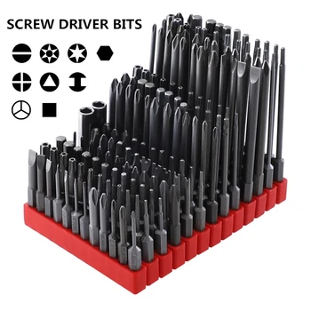 12Pcs Set Security Tamper Proof Magnetic Screwdriver Drill Bit Hex Torx Flat Head 1/4