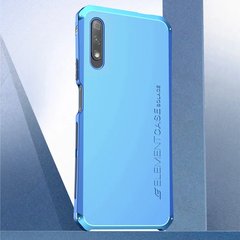 Full Blue Противоударный металлический корпус для huawei Honor 9X/Pro, роскошный тонкий жесткий алюминиевый резиновый чехол для Honor 9X/Pro, чехол - Цвет: Full Blue