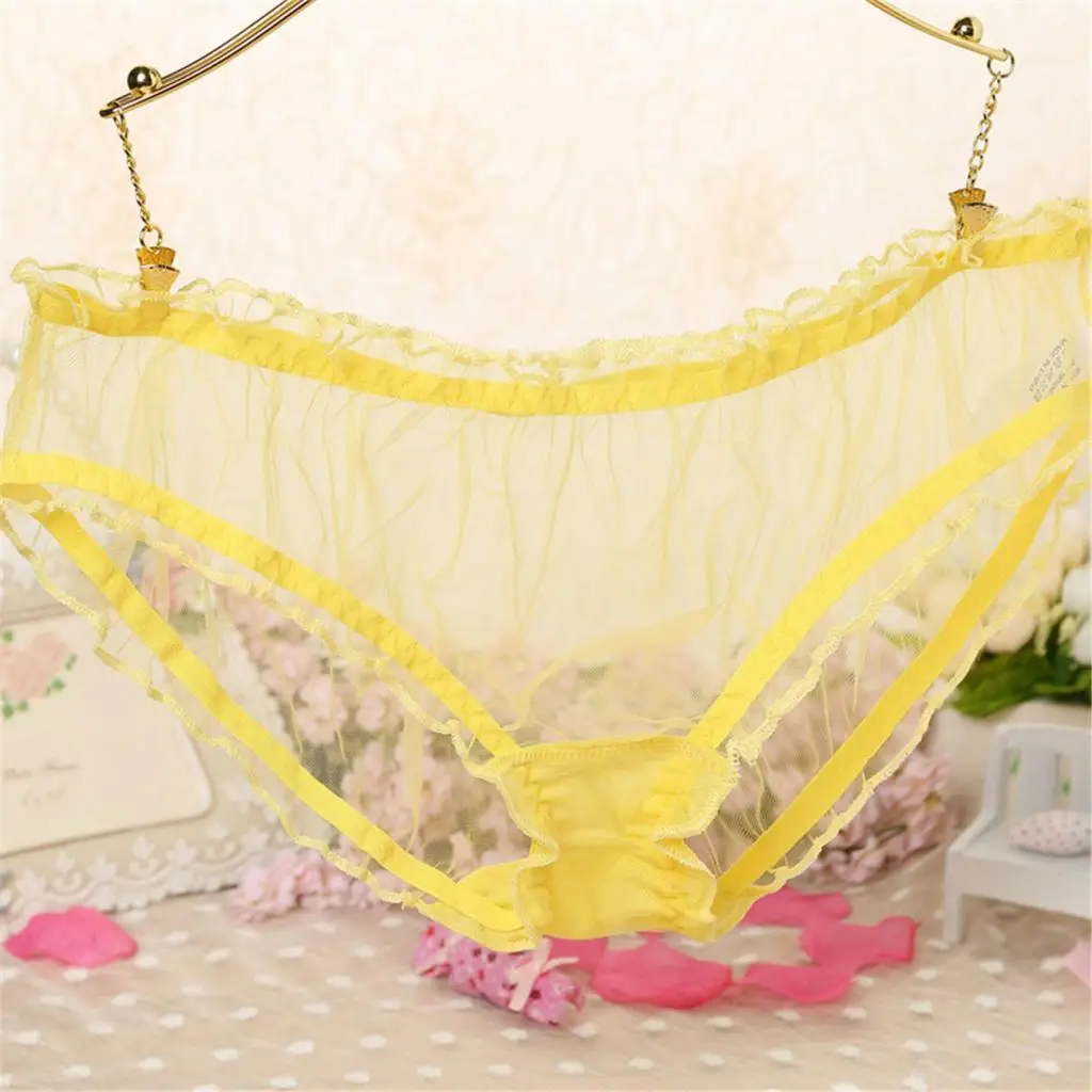 Sexy Lingerie Underwear Women Lace Briefs  Sexy Panties Thongs Ultra-thin Mesh Transparent Bragas Mujer Woman Panty Underwear
