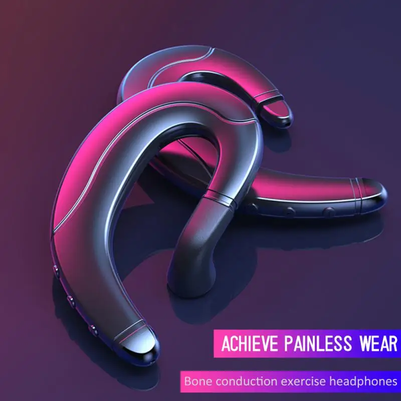 2020 NEW F88 Bone Conduction Bluetooth Headset Does Not Enter The Ear Driving Wireless Hanging Ear Mobile Phone Call Sport Sweat