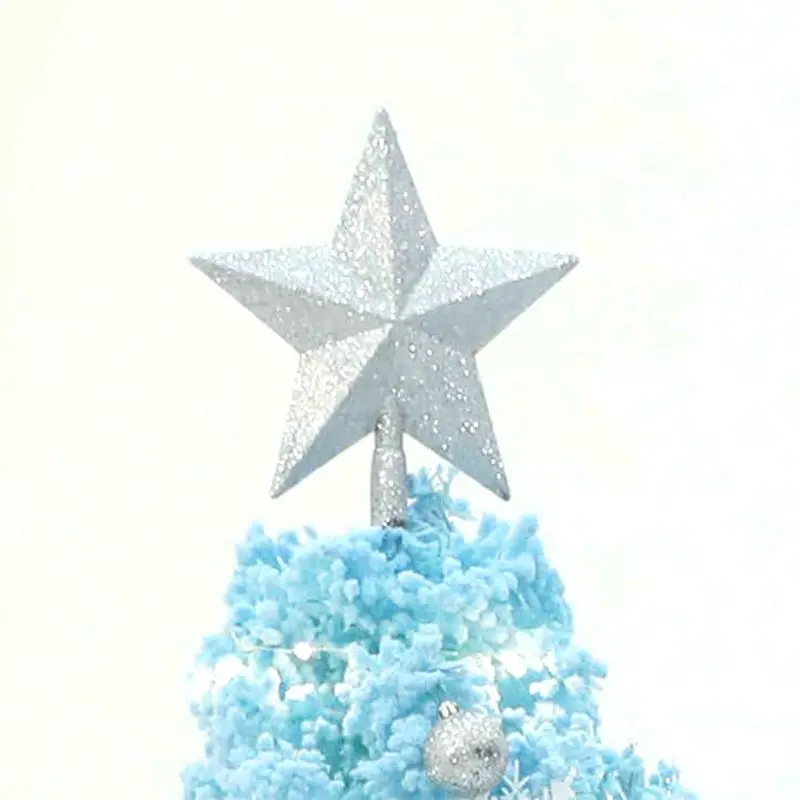 

Plastic Christmas Glitter Snowflake Star Christmas Tree Topper Festive Christmas