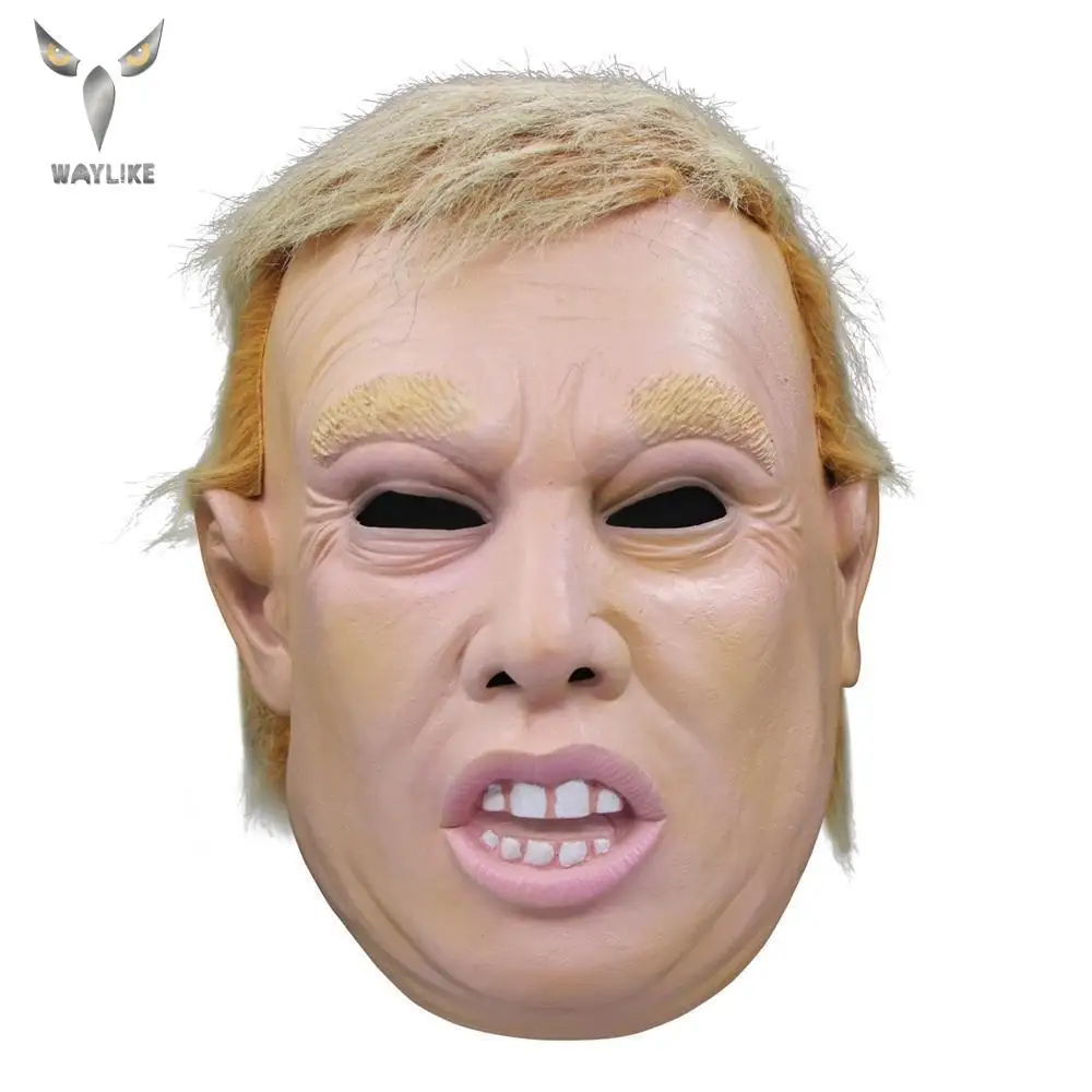 Waylike Хэллоуин знаменитостей Трамп маска президента Смешные реалистичные