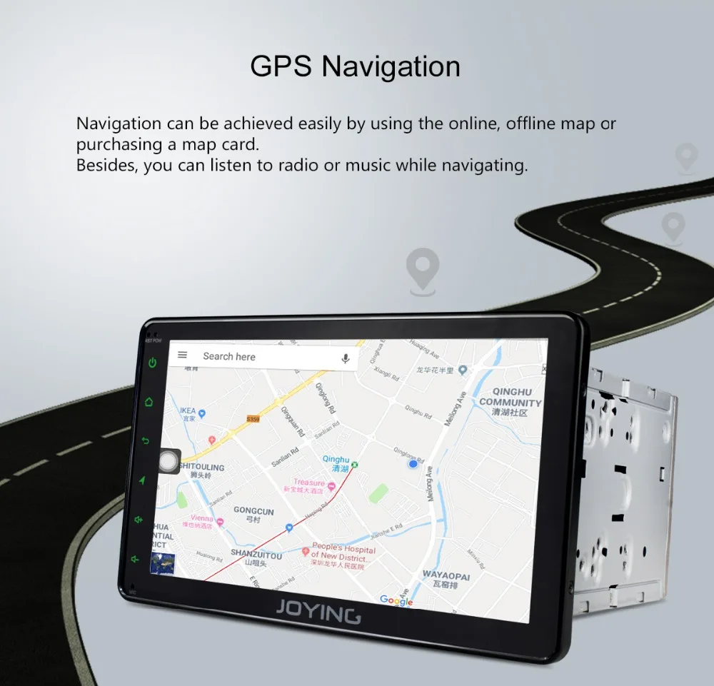 Sale JOYING 2 din car radio Android 8.1 Octa Core 8 inch 1024*600 Support 4G fast boot DSP SWC GPS Navigation universal car radio HD 16