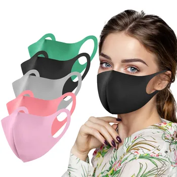 

5PCS Adult face mask Washable Adjustable Breathable Flower Printed Windproof Face Mask masque mascarilla deportiva#Z40