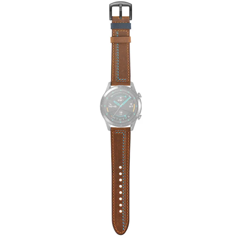 Кожаный сменный ремешок для часов huawei, часы GT 46 мм, Браслеты Для huawei, часы GTwatch, браслет, ремешок