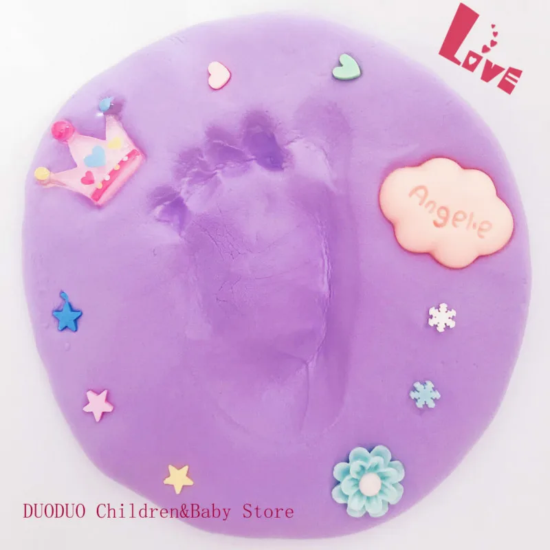 40 уход за ребенком воздушная рука ноги Inkpad сушка мягкая глина ребенок Handprint отпечаток ноги литье родитель-ребенок рука подушечка с чернилами для отпечатков