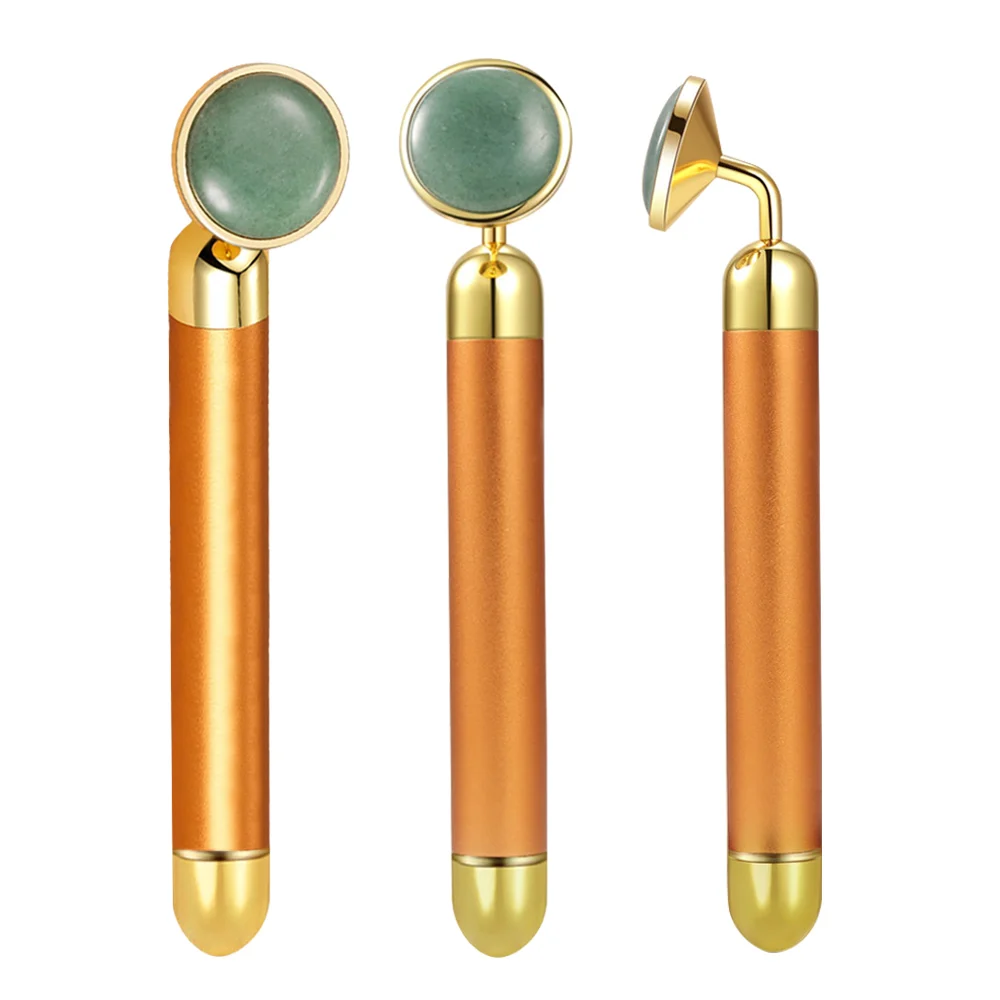 24k beauty Bar электронный нефритовый ролик для лица вибрирующий массажер для подтяжки лица против старения щеки подтяжки кожи уход машина