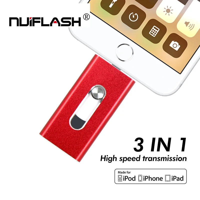 Для iPhone X/8/7/7 Plus/6 Plus/6s/5 ipad USB флэш-накопитель металлический флэш-накопитель 8 Гб оперативной памяти, 16 Гб встроенной памяти, 32 ГБ, 64 ГБ, 128 Гб карта памяти micro usb ключ u диск
