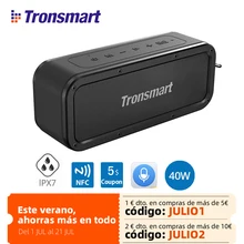 Tronsmart Force Speaker For Bluetooth 5.0 Portable Speaker 40W Speakers IPX7 Waterproof with Voice Assistant,NFC Double Eleven