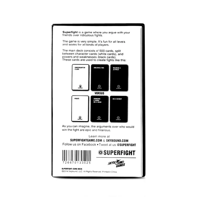 Настольная игра Superfight, остаточные карты, базовые и расширенные бумажные Вечерние игры для взрослых и детей, развивающие игрушки