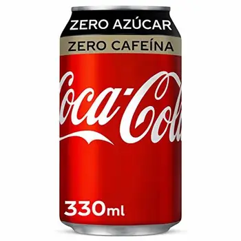 

Refresco Individual de cola Coca Cola Zero sin cafeína lata 33 cl