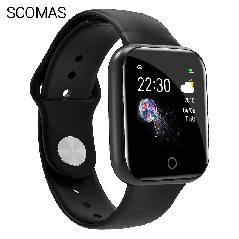 

SCOMAS Smart watches Waterproof Sports for iphone Sumsung Smartwatch Heart Rate Monitor Blood Pressure Functions For Women men