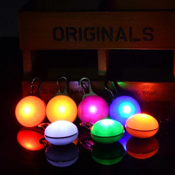 

6 Colors LED Pet Dog Collar Cute Pendant Night Safety Pendant Luminous Night Light Collar Pendant Pet Supplies Dog Accessories