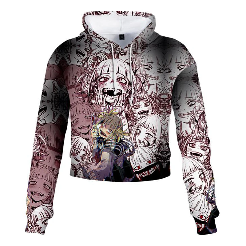 my hero academia crop hoodie