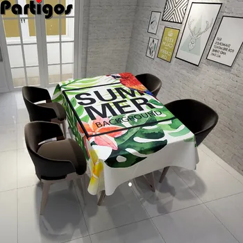 

Tablecloth Tropical banana leaf waterproof table cloth toalha de mesa nappe decoracao para casa para festa de verão Table Cover