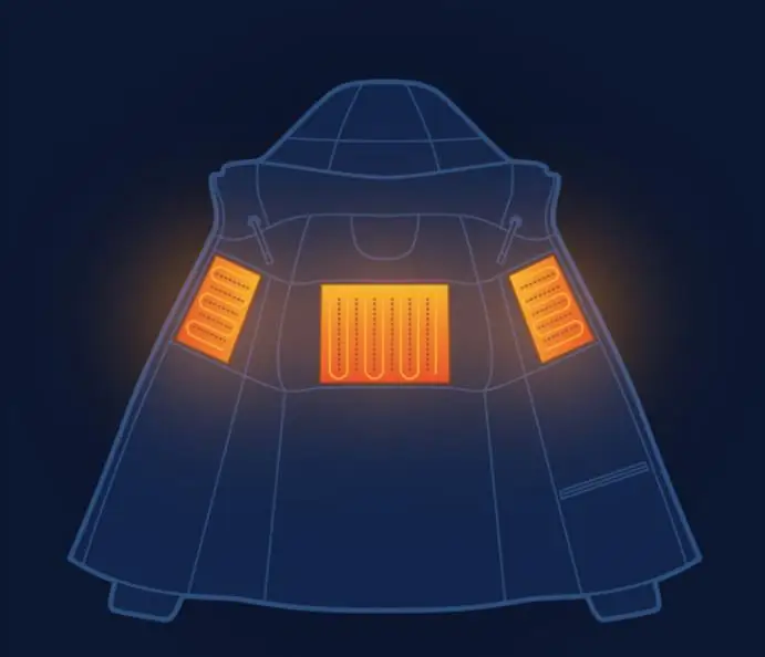 Xiaomi Vancl Мужская пуховая куртка утолщение Новинка Интеллектуальное управление приложениями зимние контроль температуры нагрева Гусь Пуховая одежда