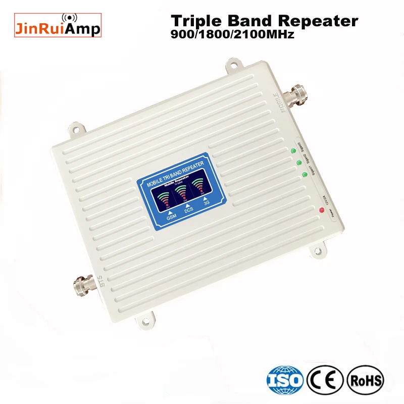 70dB получить 2g 3g 4g Tri двух Диапазонный усилитель сигнала 900 1800 2100 GSM WCDMA UMTS LTE Сотовая