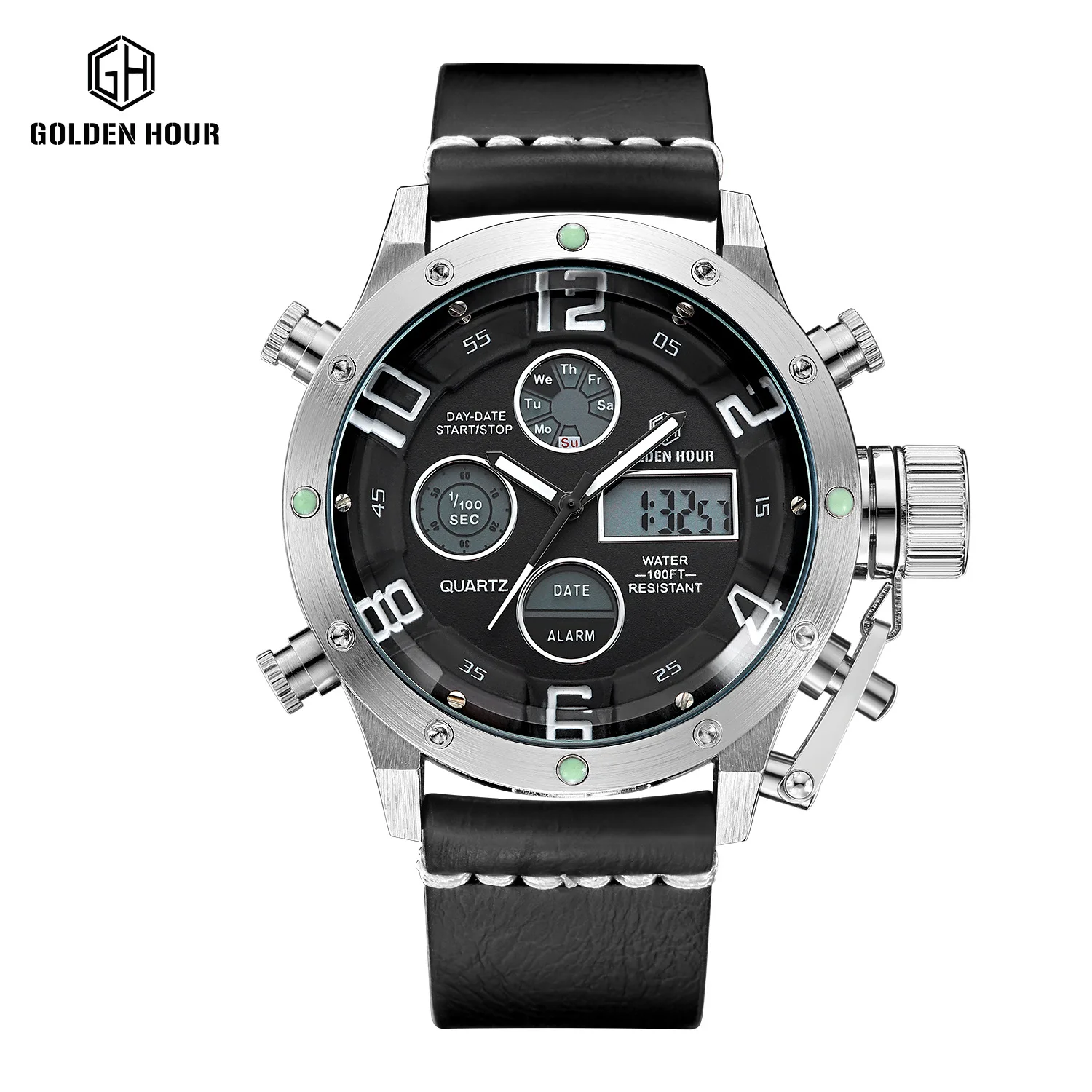 

Attack Hot Selling Watch Double Inserts Creative-MEN'S Quartz Watch Belt Watch Figure