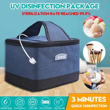 

Efficient UV Sterilizer Bag UVC Disinfect Pack Clothes Sterilization Bag Phone Mask Sterilizer Box USB UVC Disinfection Box