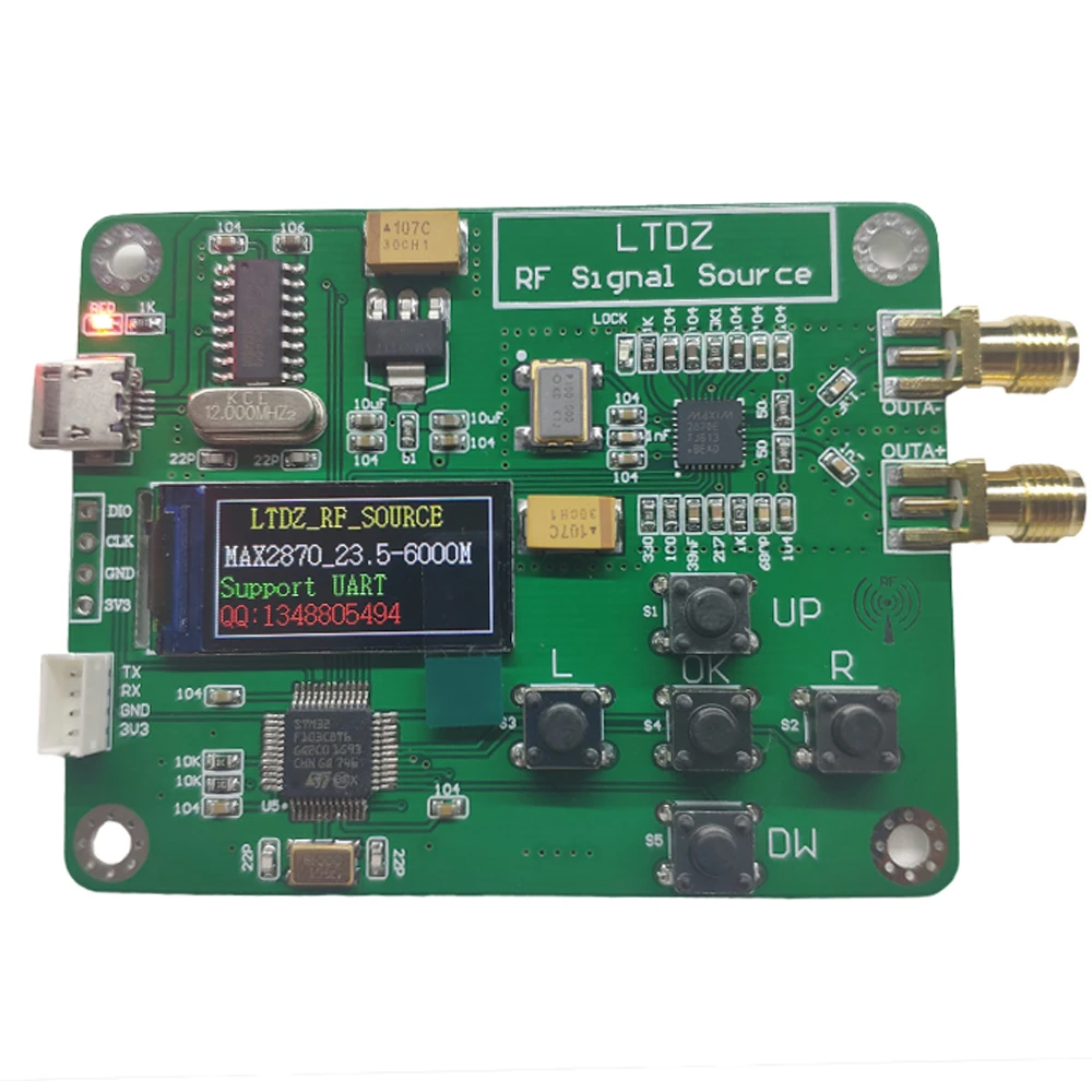 LTDZ MAX2870 STM32 23 5 6000 МГц модуль источника сигнала USB в питание частоты и режимы