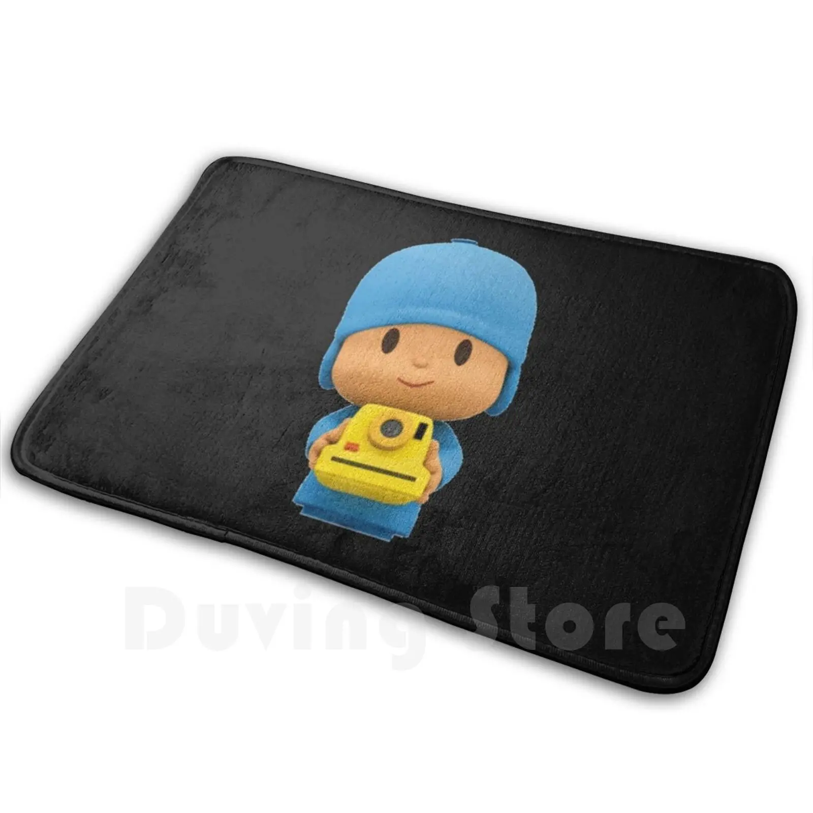 , Tappeto Nero Tappetino Cuscino Morbido Antiscivolo Desenho Cartoni Flintstones The Black Clecio
