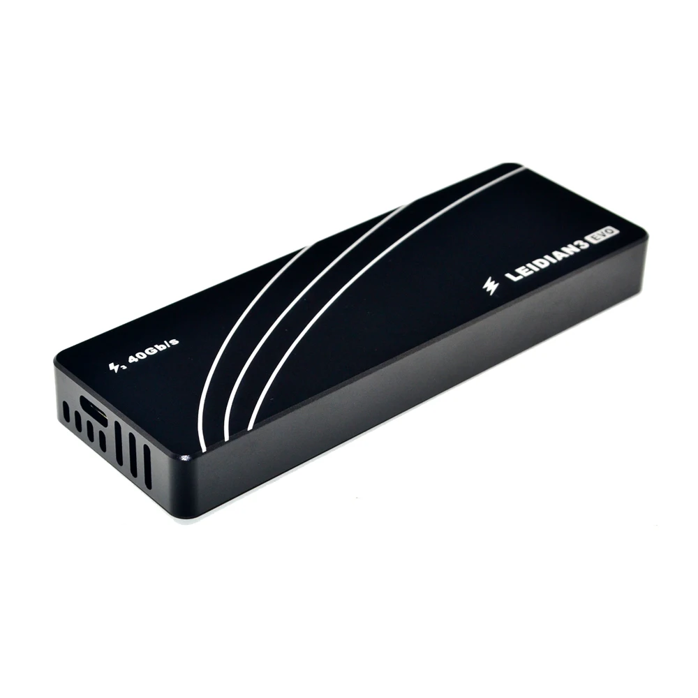 SSD Case Thunderbolt 3 M.2 NVME Enclosure SSD Box NVME to TYPE-C Aluminium USB 3.1 40Gbps M.2 PCIE SSD Case 2280 M2 LEIDIAN3 Box