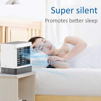 

Mini Portable Air Conditioner 3 Modes Speed Conditioning Humidifier Purifier Desktop Air Cooler Fan with Water Tanks