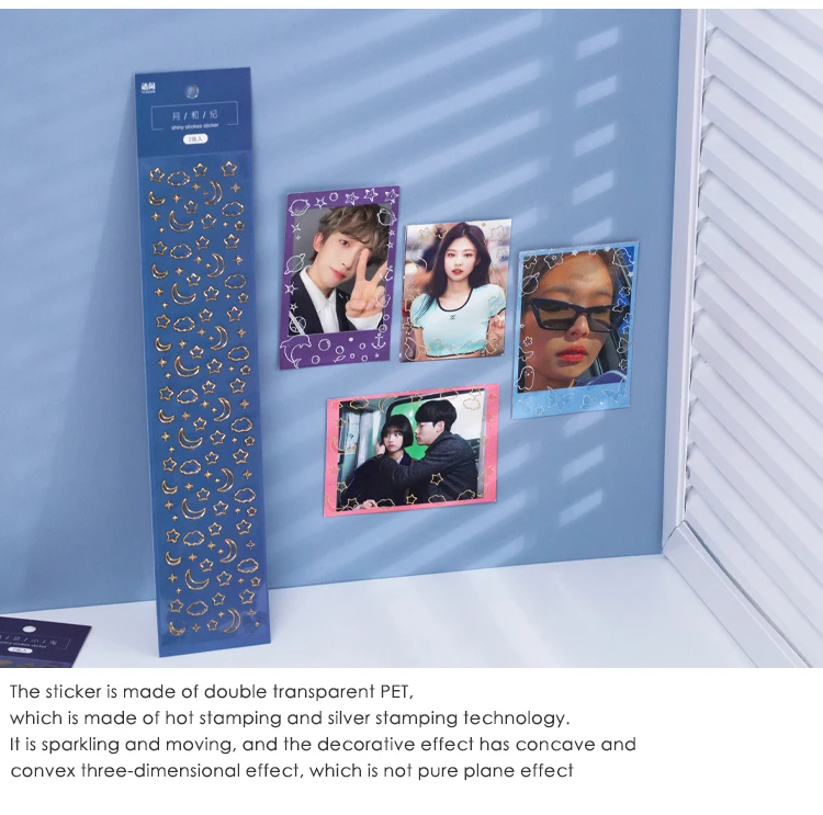 Mr Paper 8 Designs Ins Style Beidao Keepsake Series Bronzing Creative Handbook DIY Decorative Collage Material Sticker