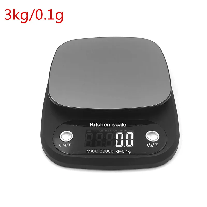 10 кг/1 г 3 кг/0,1 г цифровые кухонные весы с подсветкой бытовые ювелирные изделия Вес еды электронные весы для приготовления пищи и выпечки Скидка 40 - Цвет: 3kg  0.1g