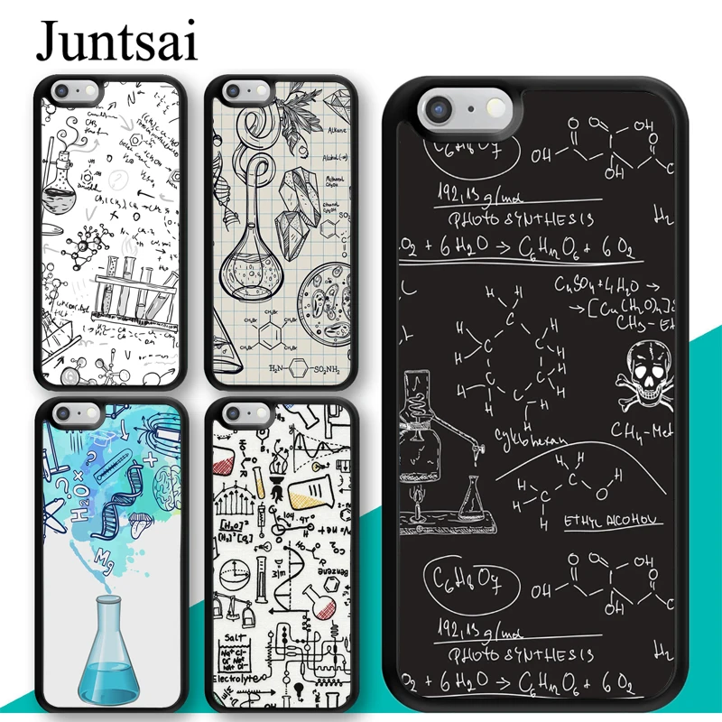 Science Chemistry Style Case For iPhone 11 12 Pro Max 13 mini SE 2020 XR X XS MAX 6S 7 8 Plus Back Cover Shell | Мобильные телефоны