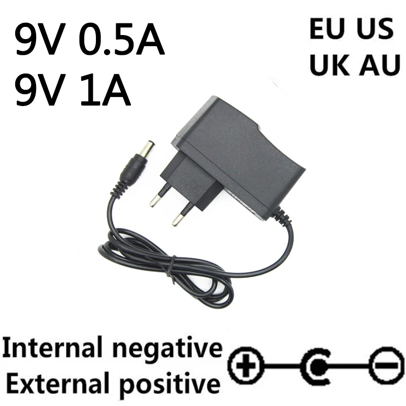 AC 100-240V DC 9V 0.5A 1A 2A Electric Guitar Stompbox Power Supply Adapter Charger 9 V Volt for Guitar Parts Effect Pedal Board charger adapter,power supply adapter
