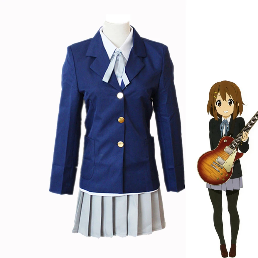 LCSP-K-on-Hirasawa-Yui-Akiyama-Mio-Cosplay-Costume-Japanese-Anime-Adult-School-Uniforms-Suit-Outfit