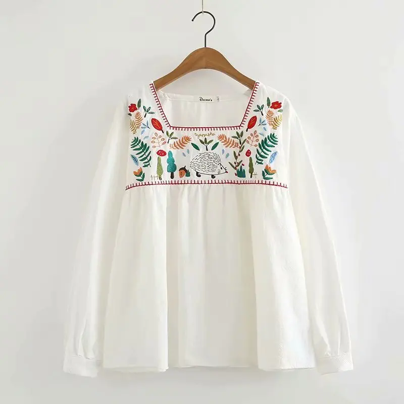 KYQIAO Boho shirt 2020 mori girls 