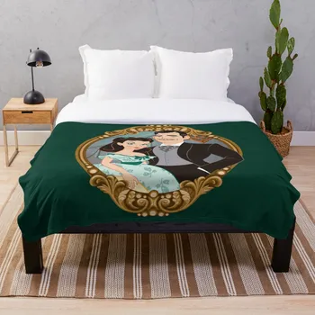 

Rhett and Scarlett Blanket Wool Flannel Plush Blanket Bedspread For office Sherpa Blanket Couch Quilt Cover Travel