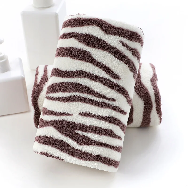 C Zebra Stripe Towels, Microfiber Face Towel