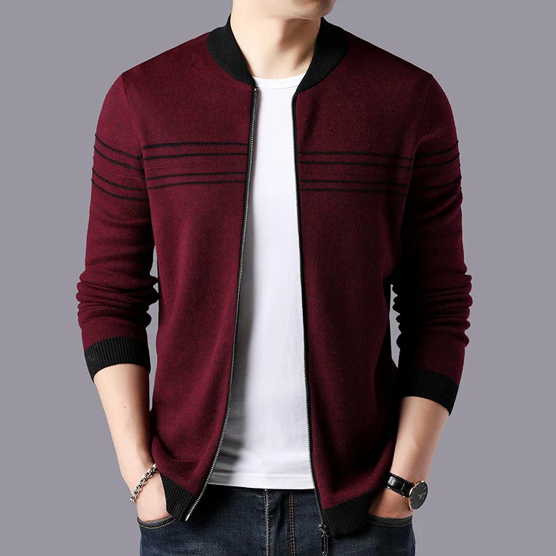 Men Casual Striped Cashmere Wool Cardigan Men 2019 New Arrival Autumn Winter Warm Zipper Coats Brand Sweater Coat Men Casual Striped Cashmere Wool Cardigan Men 2019 New Arrival Autumn Winter Warm Zipper Coats Brand Sweater Coat