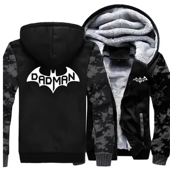 

Batman Super Hero Funny Print Hoodies Men 2019 Autumn Winter Thick Camo Gift For Father Sweatshirt Warm Fleece Jackets
