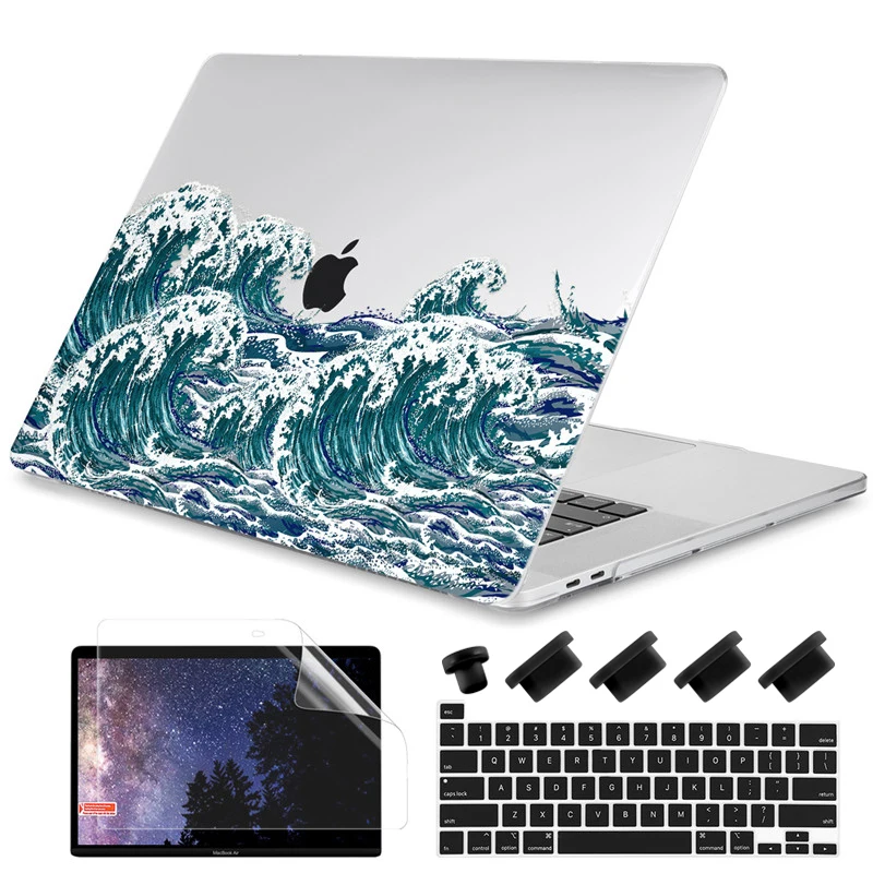 Abstract Pattern Keyboard Cover for MacBook Pro 13 Printed Cover for Macbook 2016-2020 A2337 A2338 M1 MacBook Air 13