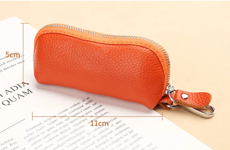 Porte-clé en cuir véritable pour hommes, porte-clé suspendu à la taille, en  forme d'arachides, couverture de femme de ménage, pochette à fermeture  éclair, organisateur de porte-clés de voiture - AliExpress