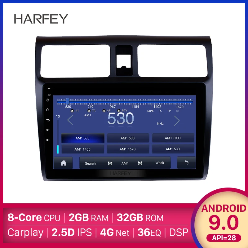 Аксессуары для 2005 2006 2007 2008 2009 2010 Suzuki Swift 10 1 &quotAndroid 9 0 поддержка головного